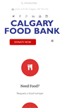 Mobile Screenshot of calgaryfoodbank.com